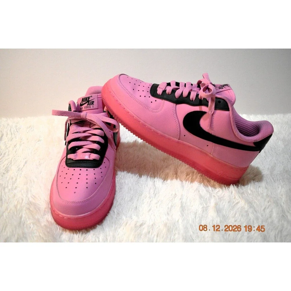 RARE Nike BY YOU ID AF 1 Women’s Size 8.5 BIG LUV Pink & Black (AQ3778-994)